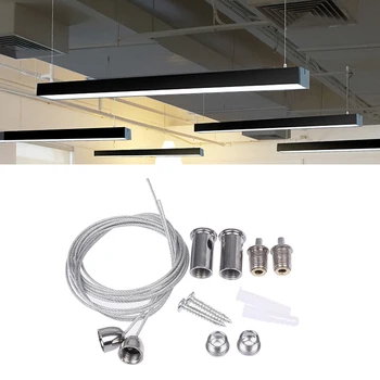 2 проводника / комплект 1m стоманен кабел За повдигане на различни панелни светлини, използвани широко
