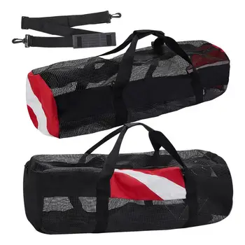 Мрежеста чанта за гмуркане, чанта за съхранение на водолазни съоръжения с цип, сгъваеми плажни чанти, удебелени бързи сухи торбички, подходящи за водни спортове