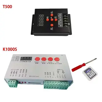 K1000S T500 DC5-24V RGB LED пиксел светлина контролер за WS2811 WS2812B LED светлина лента